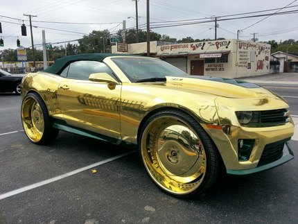 Gold Camaro