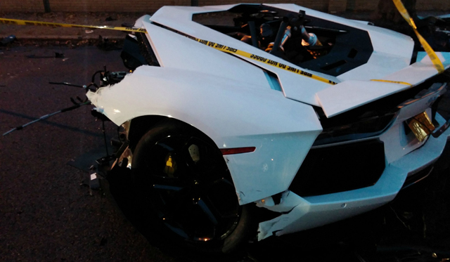 Lamborghini Aventador Brooklyn Crash 3