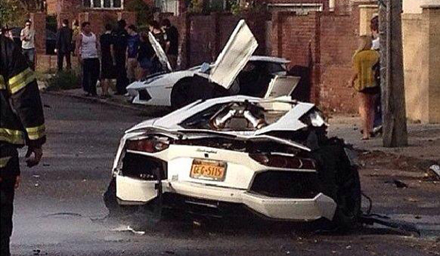 Lamborghini Aventador Brooklyn Crash 6