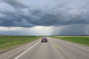 Chased by rain near Hayes SD 1