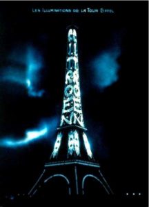 Eiffel Tower with Citroen Sign